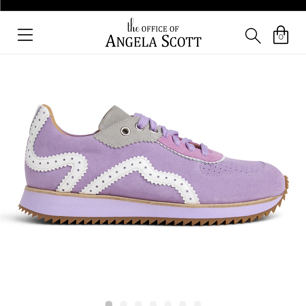 The Office Of Angela Scott Remi Lilac Sneaker - Size 36.5